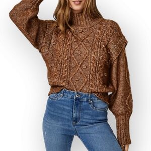 Vero Moda Helga Cable Knit Sweater Size XL